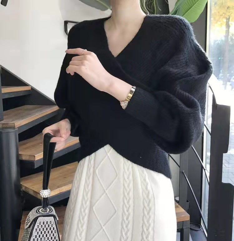 Lenoir™ | Pull en tricot croisé chic
