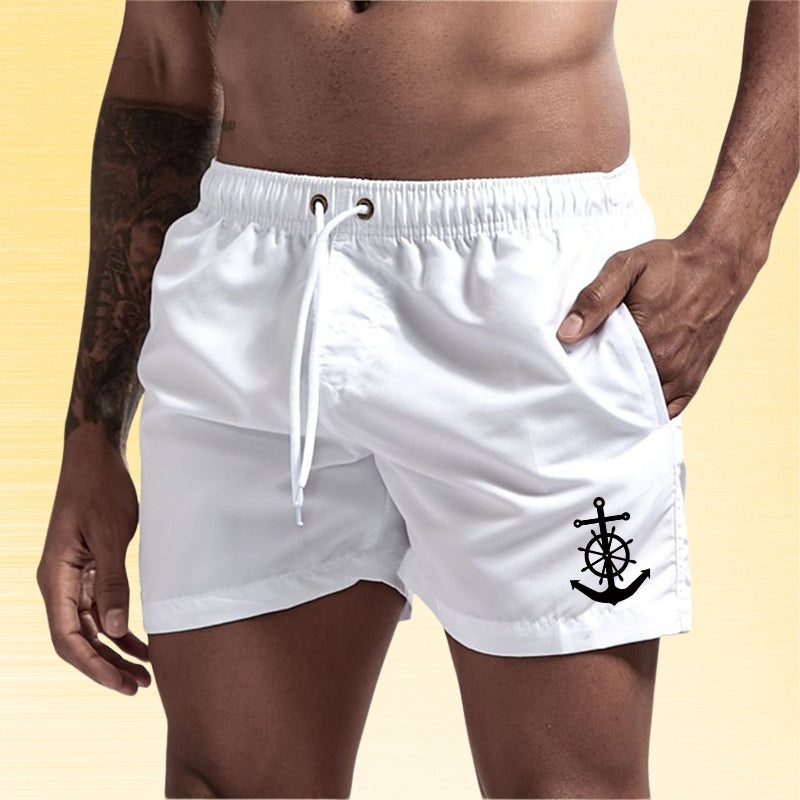 Lenoir™ - Short élégant à taille élastique avec poches