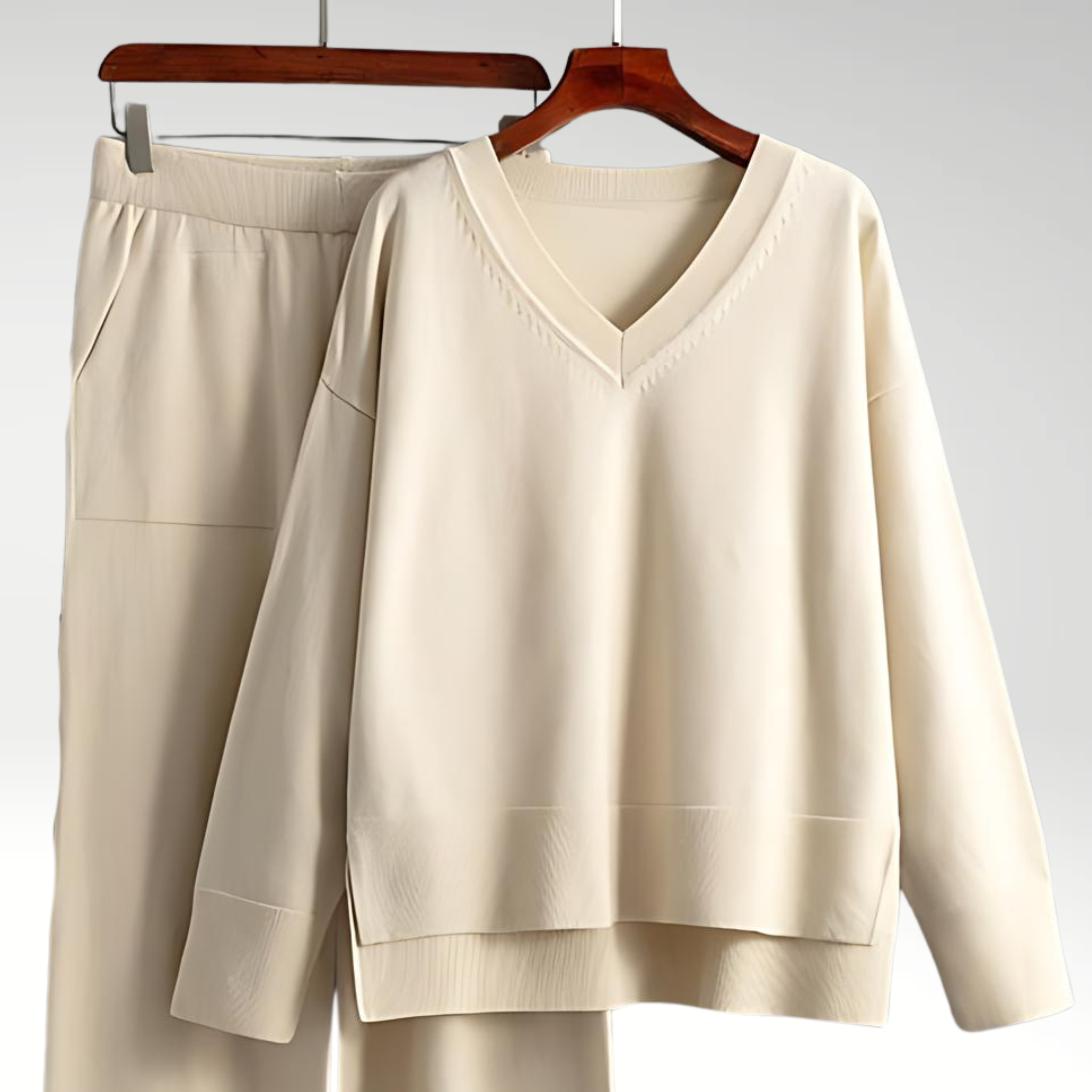 Lenoir™ | Luxe V-Neck Two Piece Set