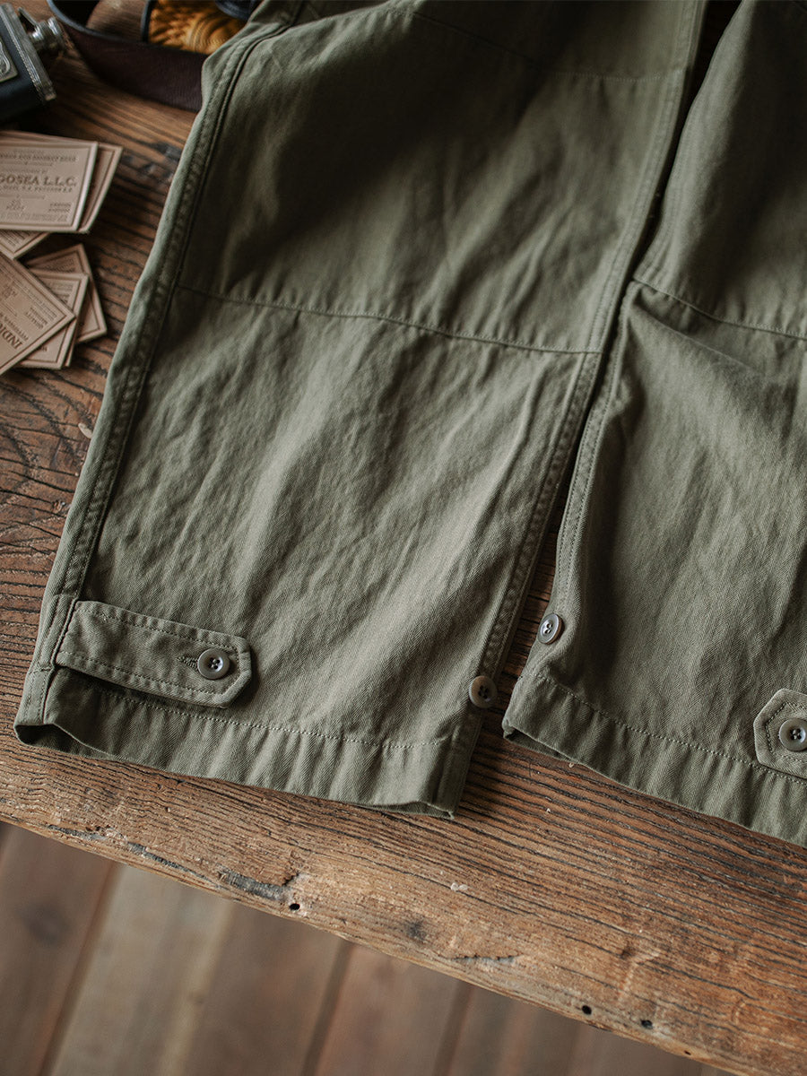 Lenoir™ | Pantalon militaire M-47 en tissu chevron