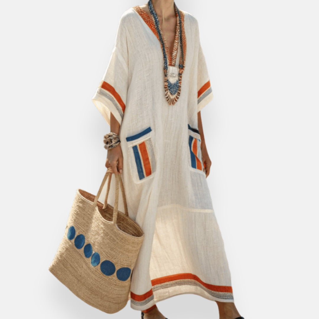 Lenoir™ | Robe kaftan colorée et fluide