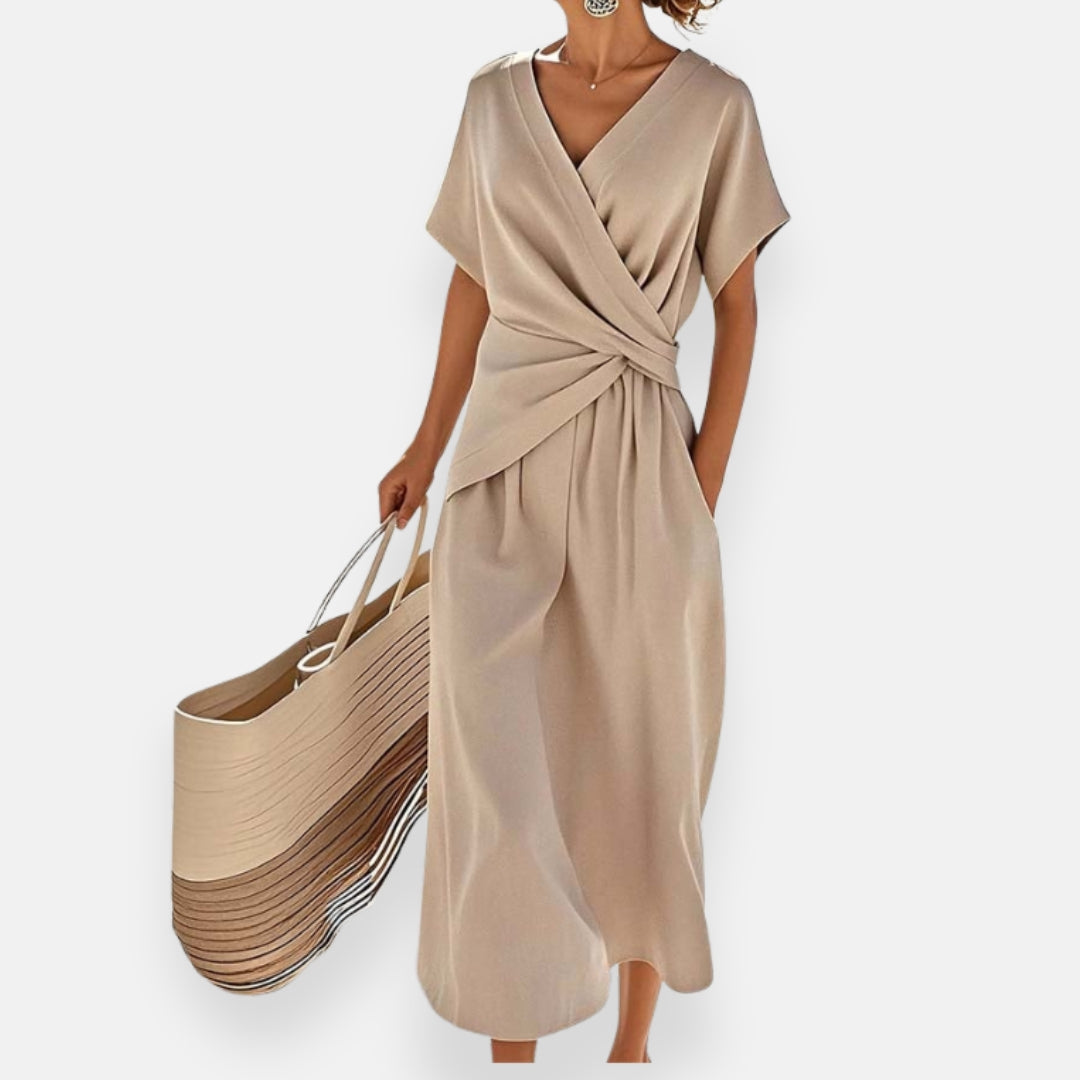 Lenoir™ | Robe longue à drapé élégant