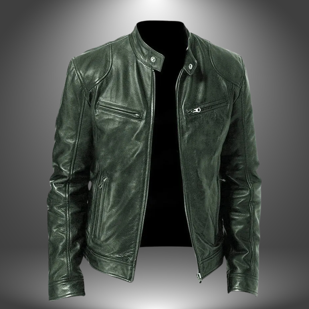 Lenoir™ - Veste en cuir artisanal pour homme