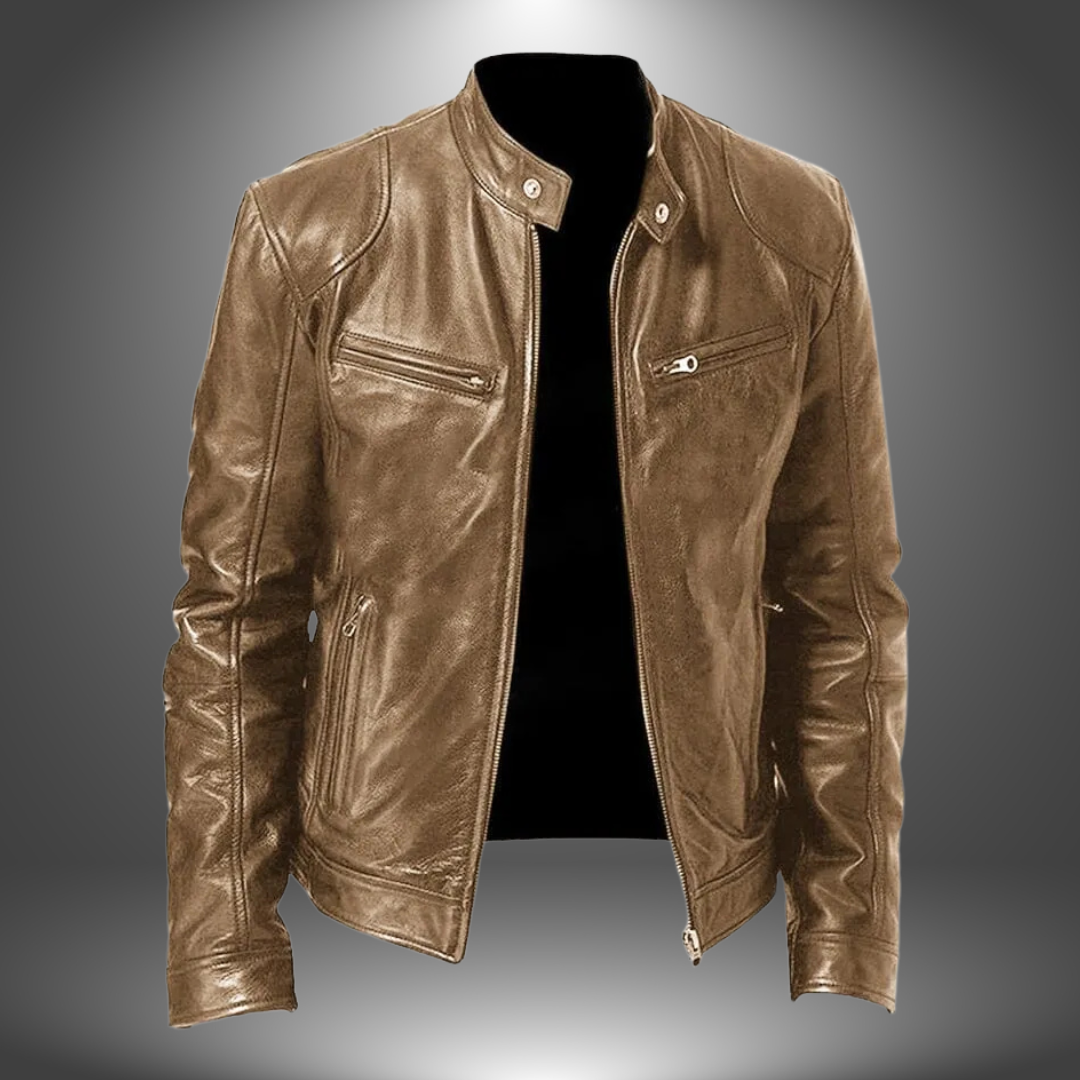 Lenoir™ - Veste en cuir artisanal pour homme