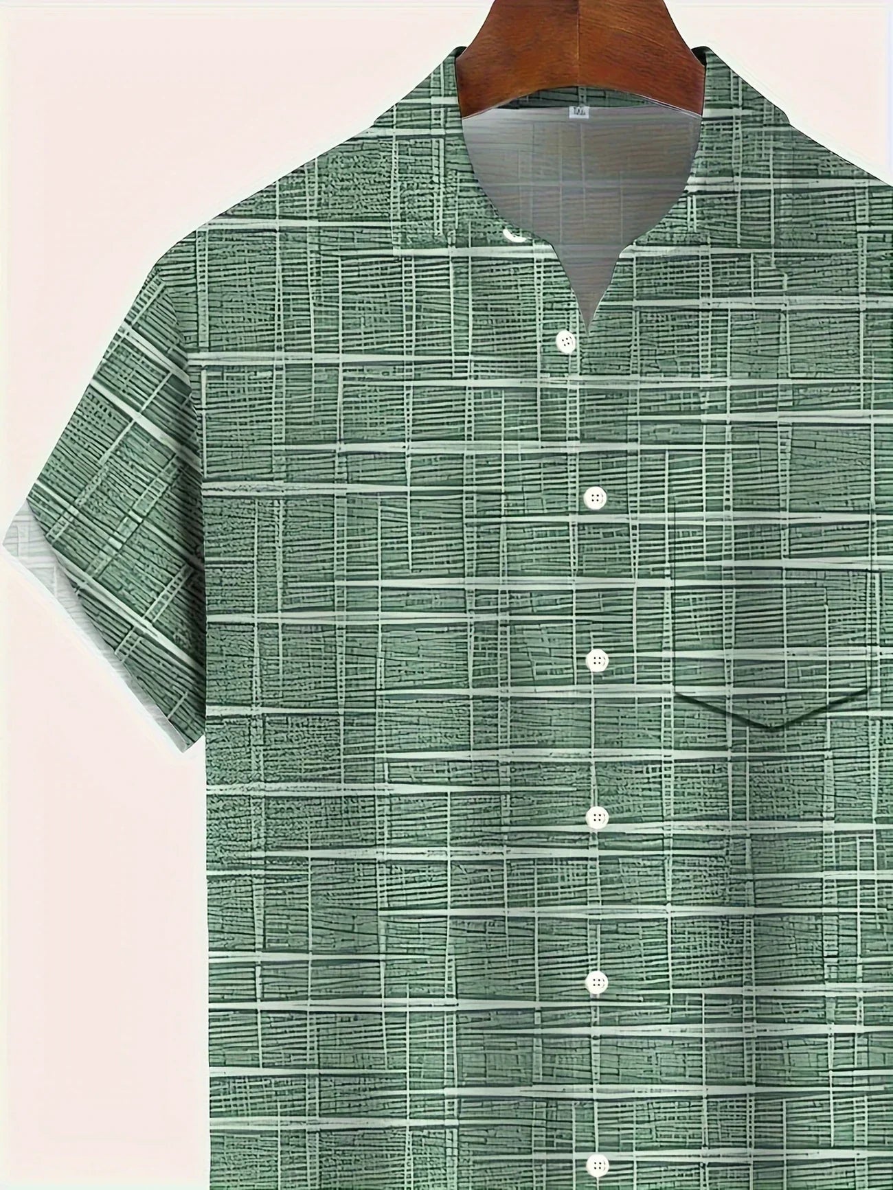 Lenoir™ | Chemise élégante à motif rayé et à carreaux