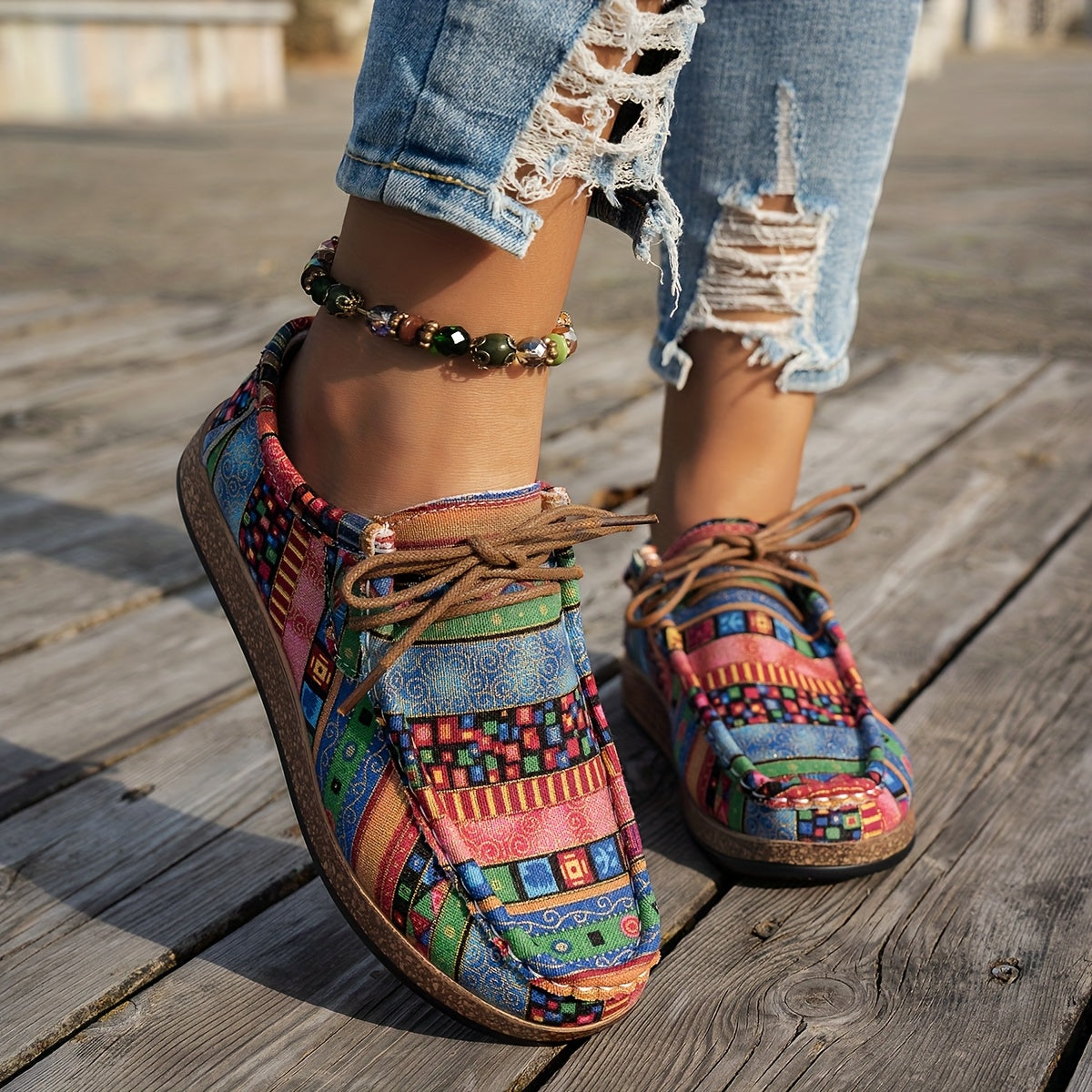 Lenoir™ | Chaussures rétro colorées pour femme