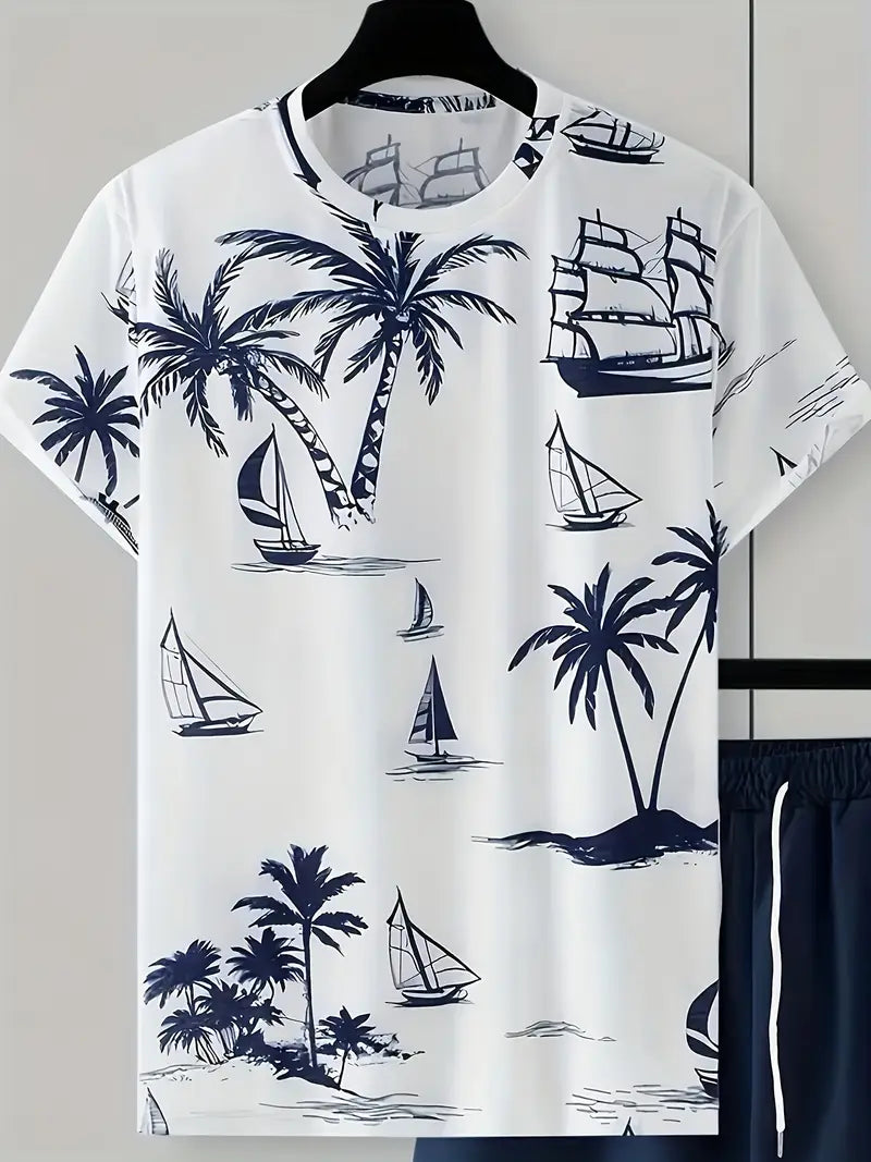 Lenoir™ | Ensemble d'été élégant imprimé deux pièces