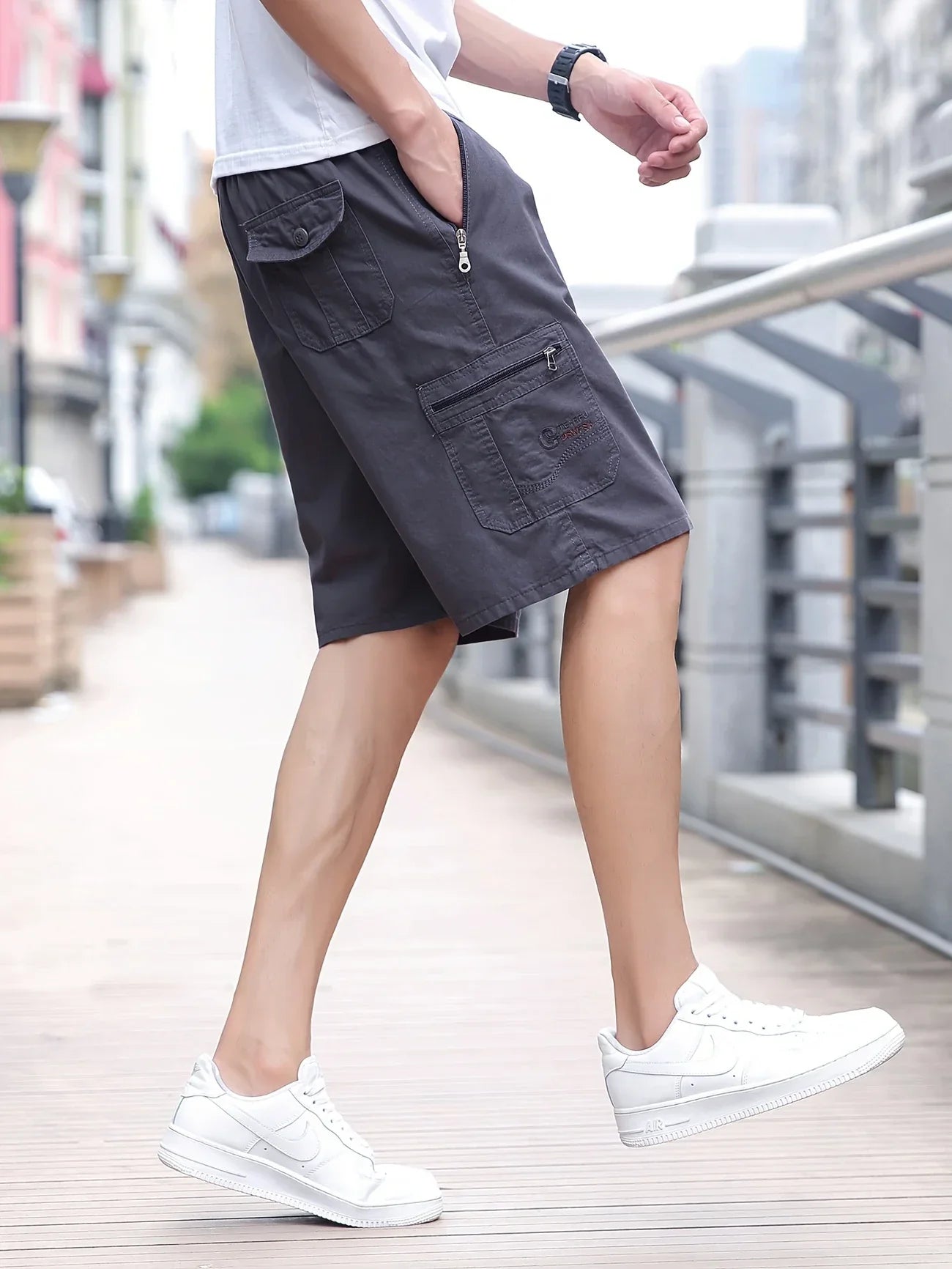 Lenoir™ | Short cargo léger avec poches