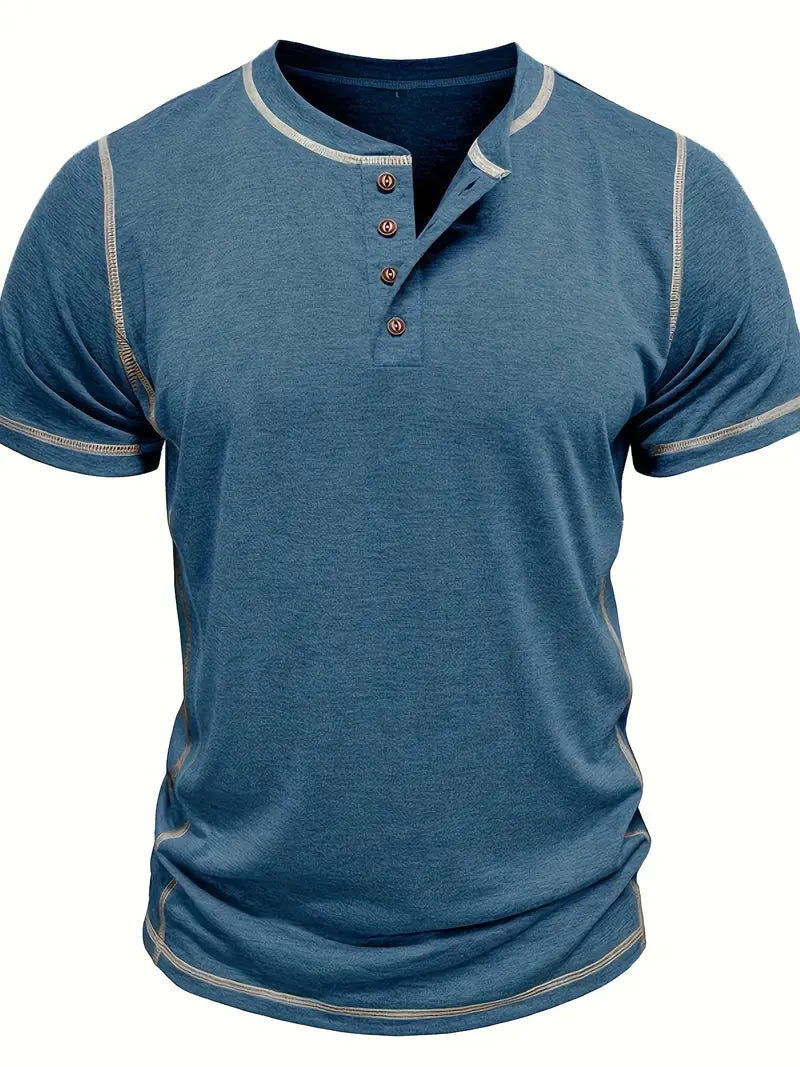 Lenoir™ | T-shirt à manches courtes boutonné