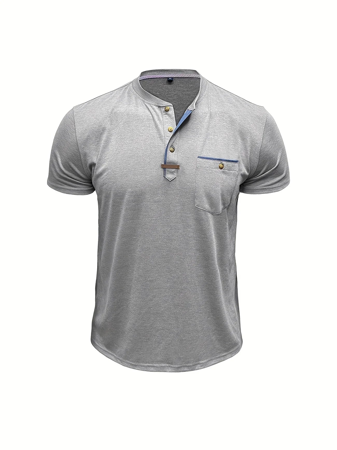 Lenoir™ | T-shirt col rond élégant avec poche