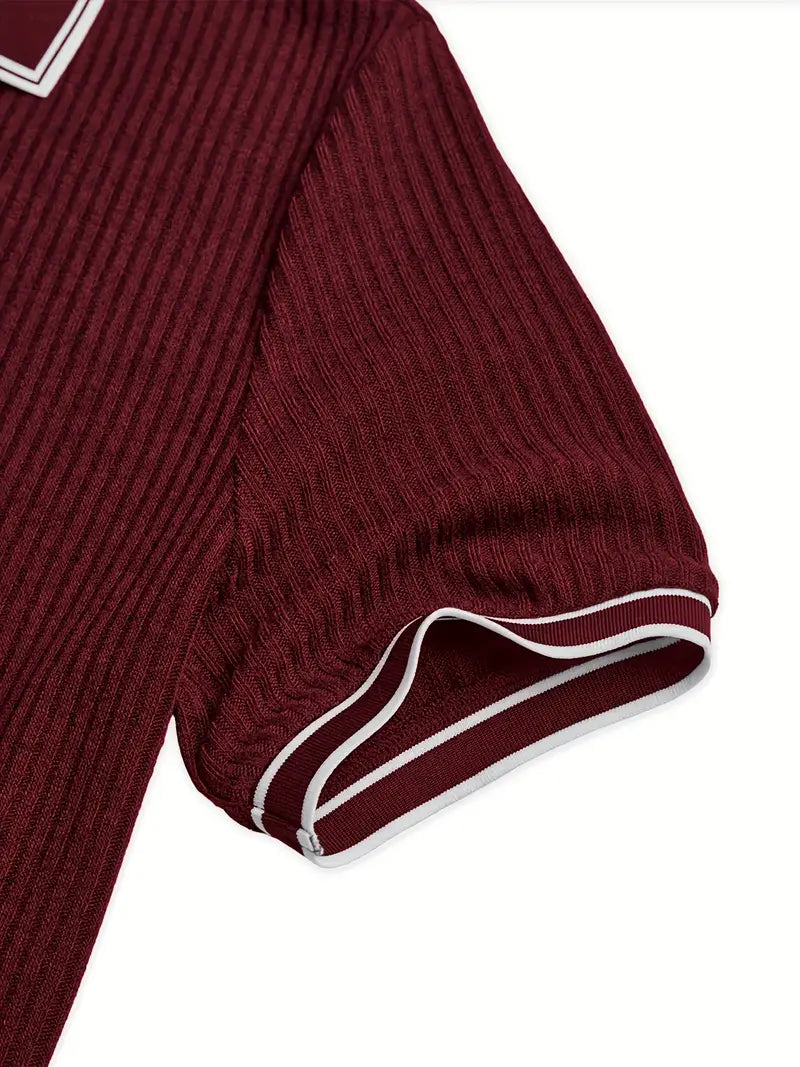 Lenoir™ | Polo texturé sur mesure au flair méditerranéen