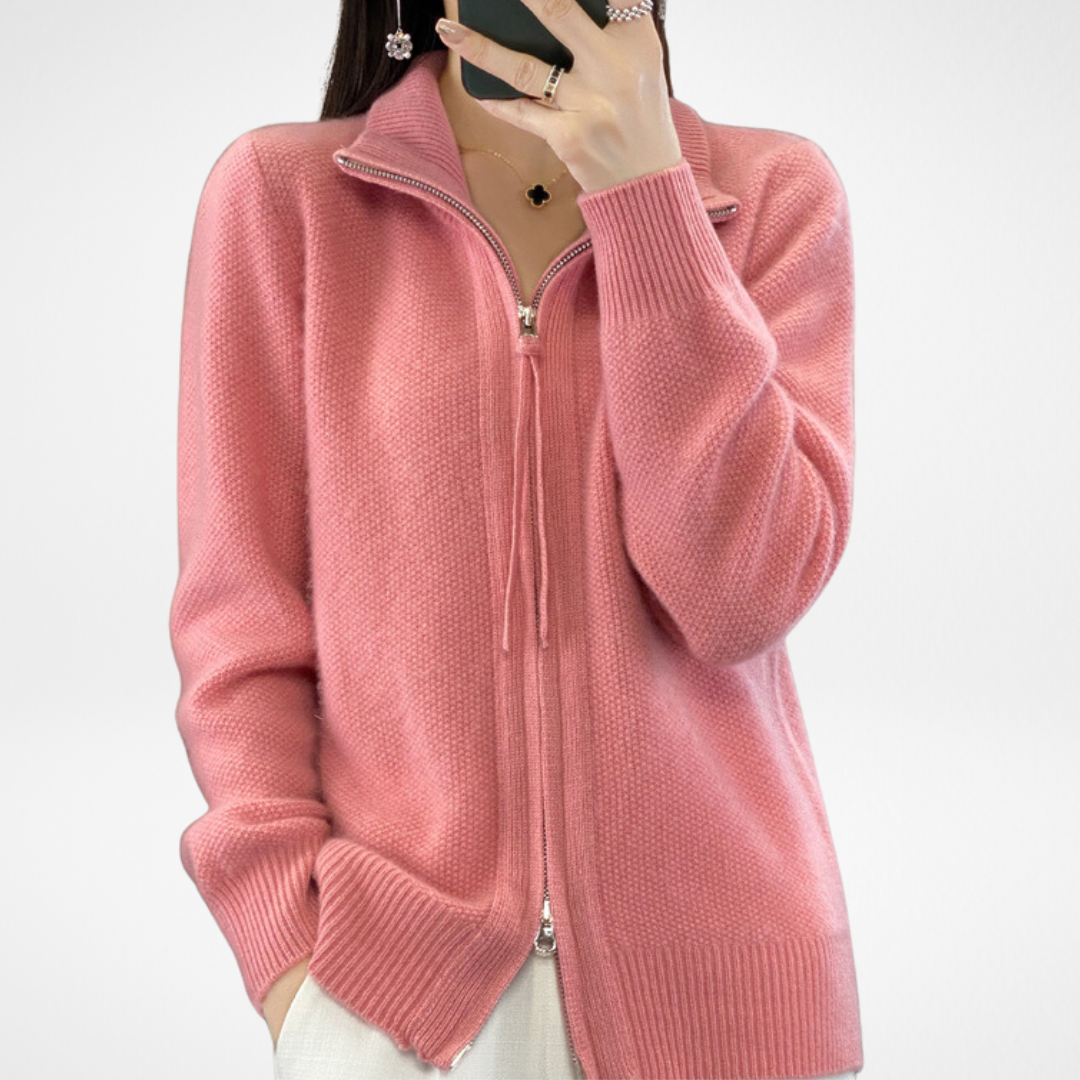 Lenoir™ | Cardigan zippé en cachemire