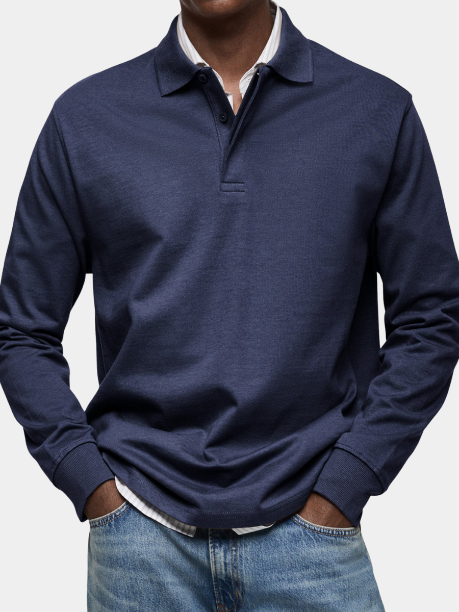 Lenoir™ | Polo de luxe à manches longues