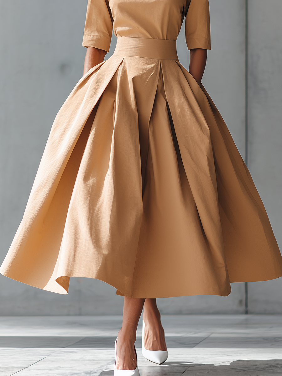 Lenoir™ | Robe Maxi Structurée en Coton