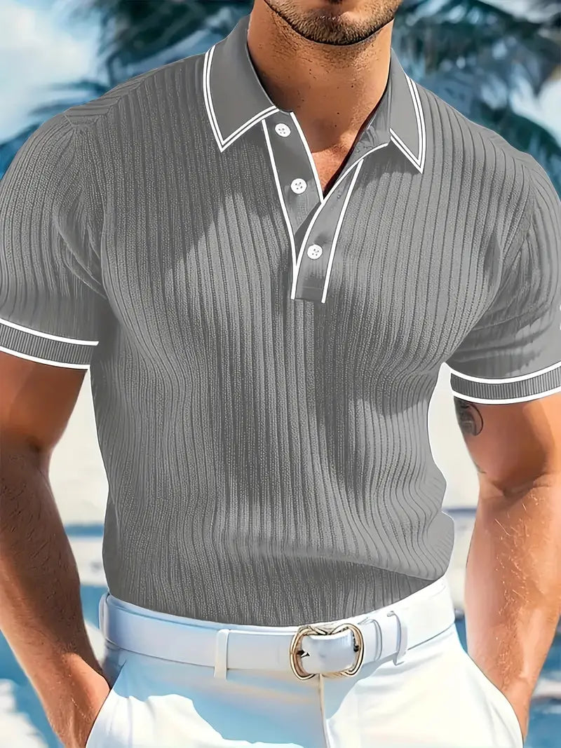 Lenoir™ | Polo élégant à manches courtes