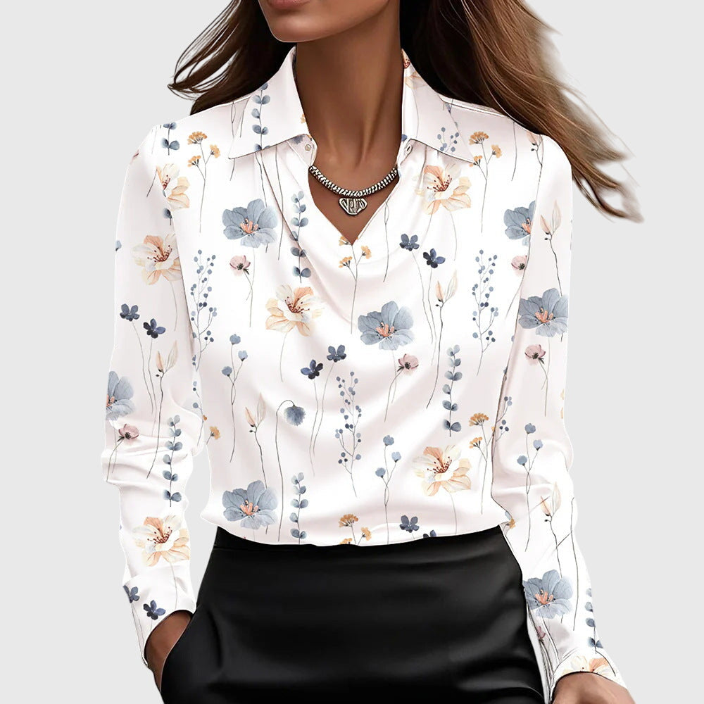 Lenoir™ | Blouse élégante en satin soyeux