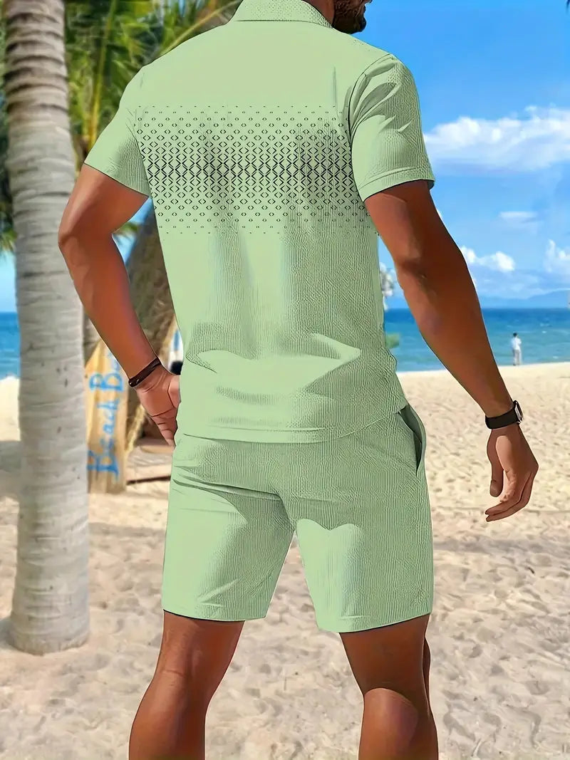 Lenoir™ | Ensemble d’été deux pièces à manches courtes