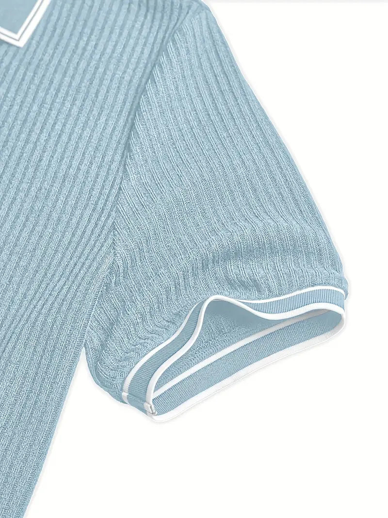 Lenoir™ | Polo texturé sur mesure au flair méditerranéen