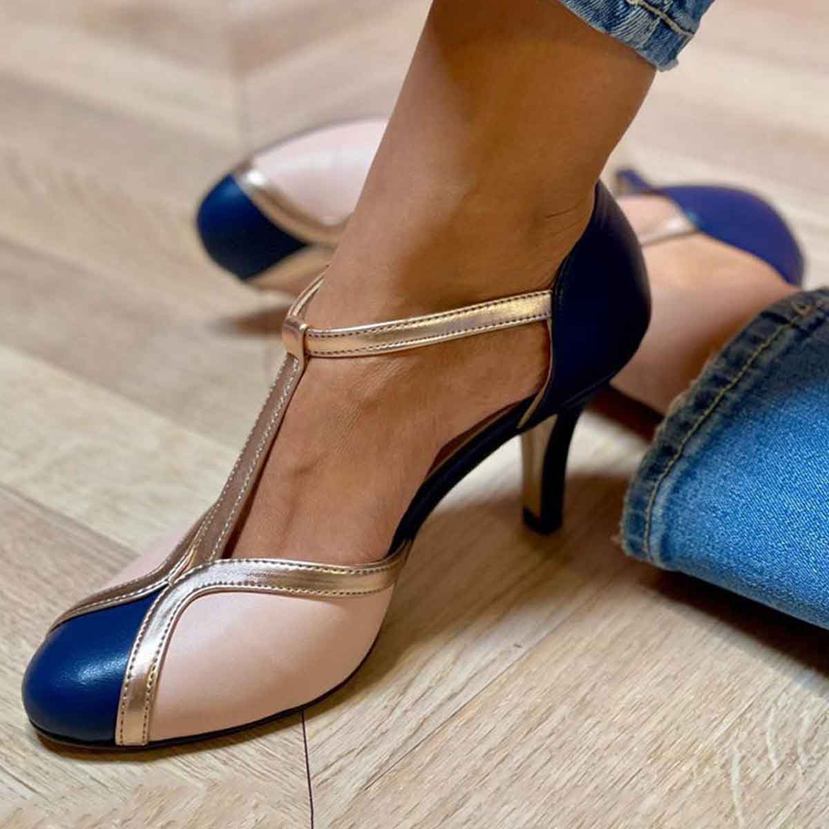 Lenoir™ | Chaussures T-Strap Colorées et Confortables