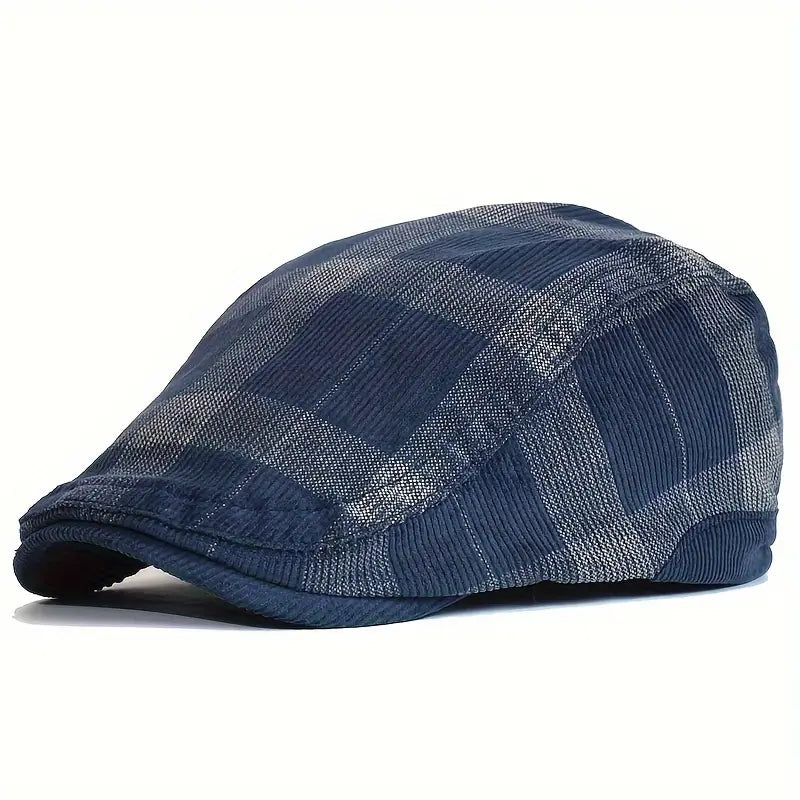 Lenoir™ | Casquette vintage en coton à carreaux