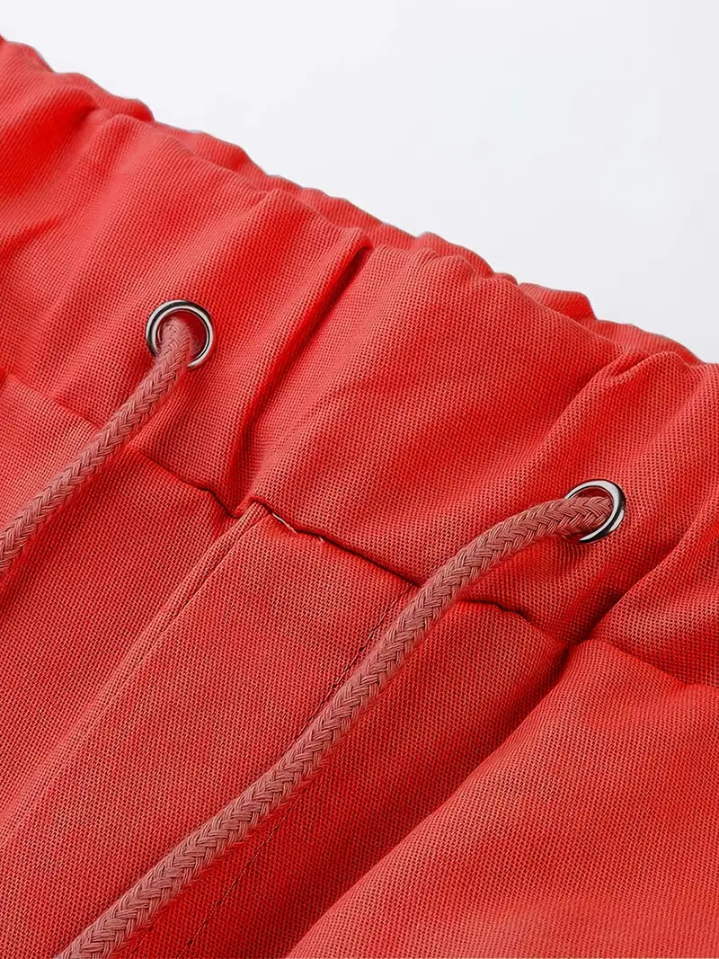 Lenoir™ | Short cargo décontracté à taille non élastique avec cordon