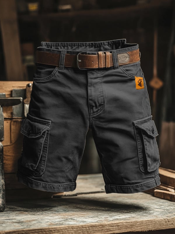 Lenoir™ | Short cargo rétro à multiples poches