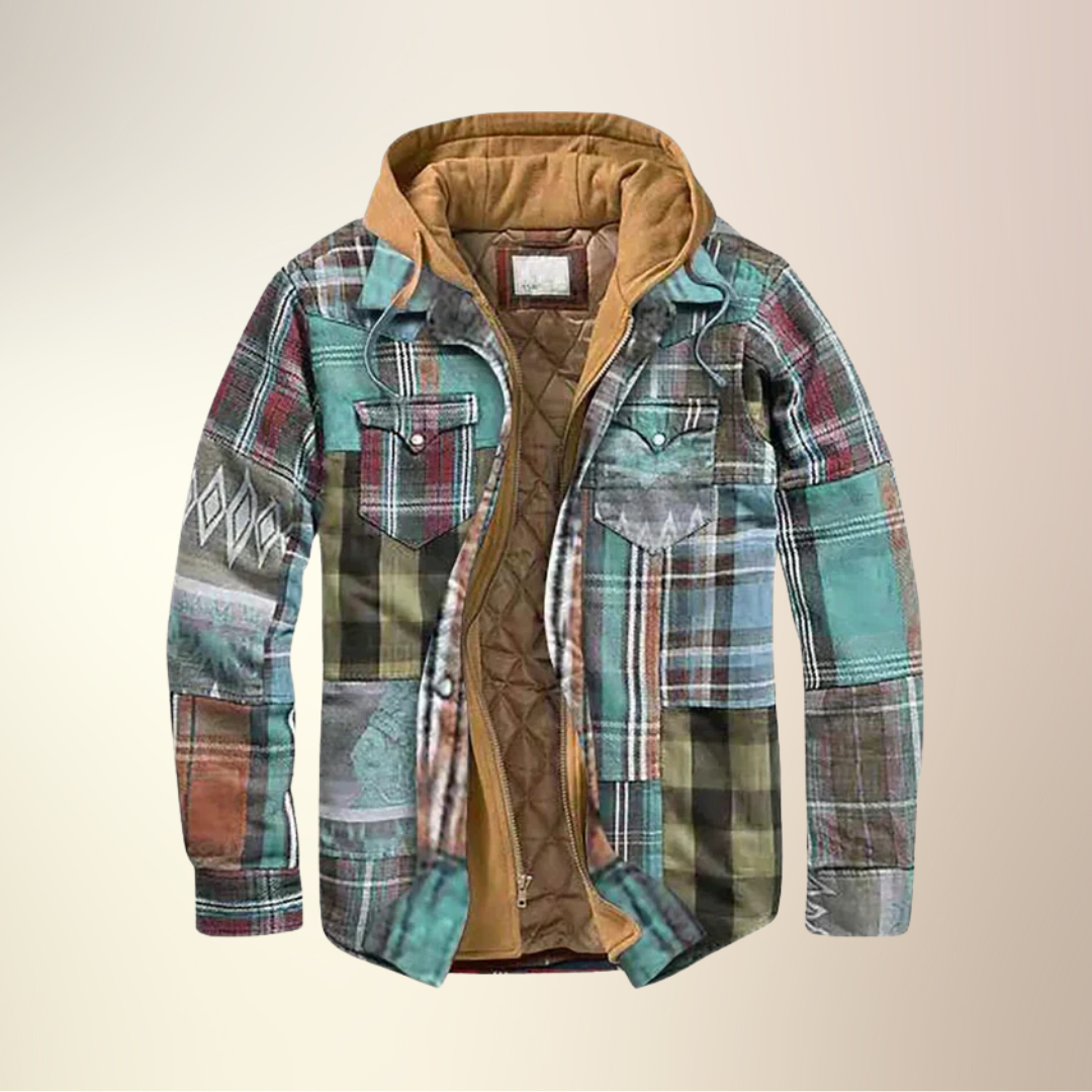 Lenoir™ | Veste à carreaux patchwork