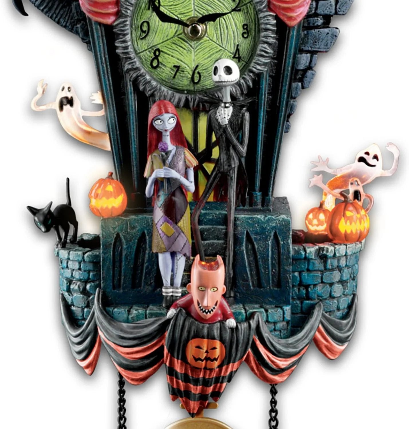 Lenoir™ | Horloge murale d’Halloween, L’Étrange Noël de monsieur Jack
