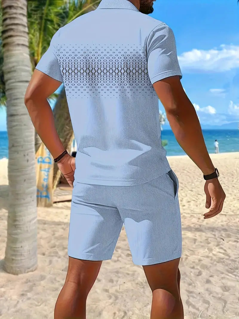 Lenoir™ | Ensemble d’été deux pièces à manches courtes