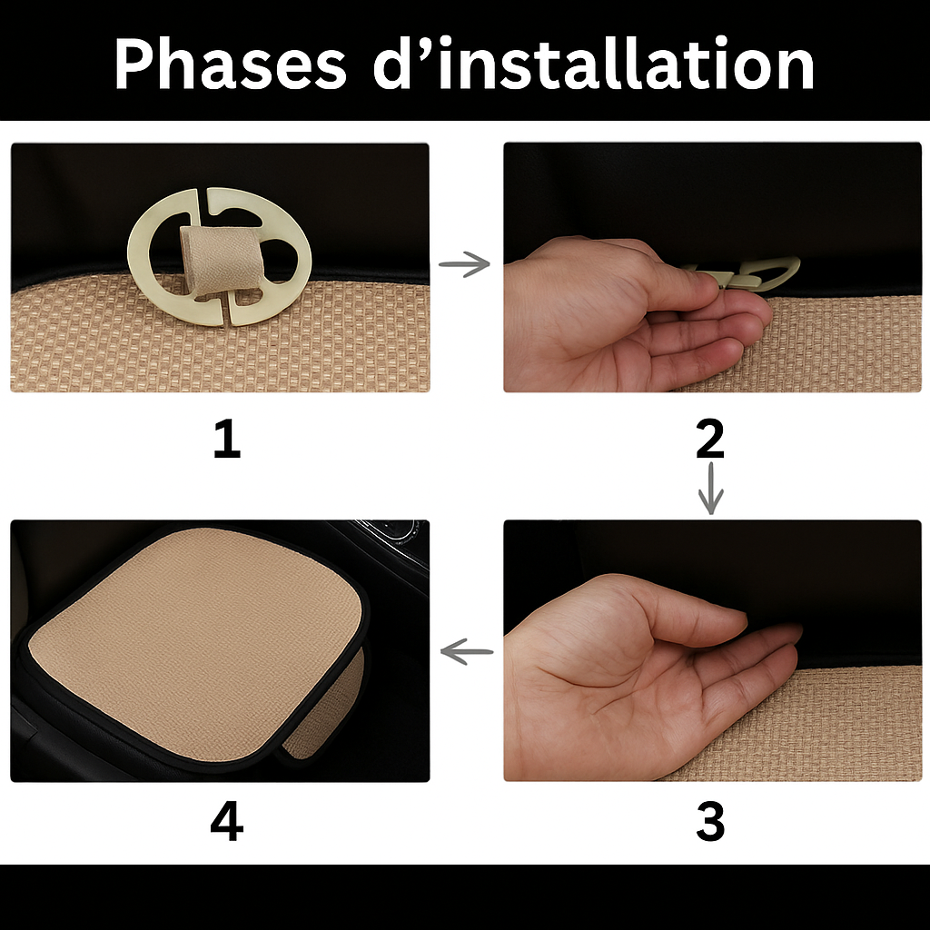 Lenoir™ | Coussins pour sièges auto en soie glacée