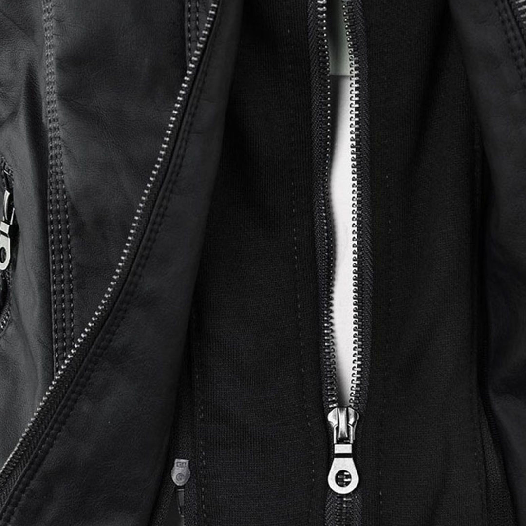 Lenoir™ | Veste moderne à capuche en cuir