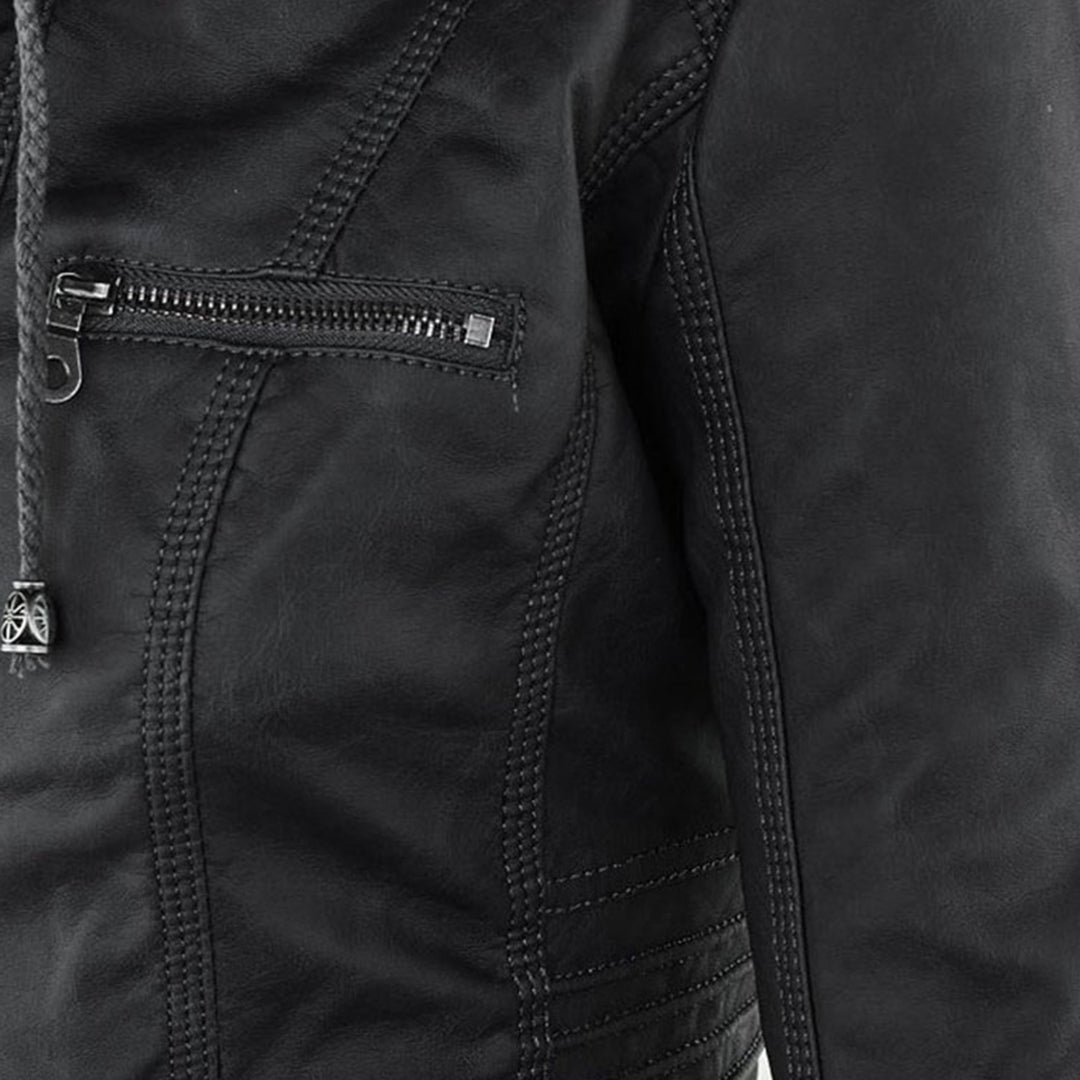 Lenoir™ | Veste moderne à capuche en cuir