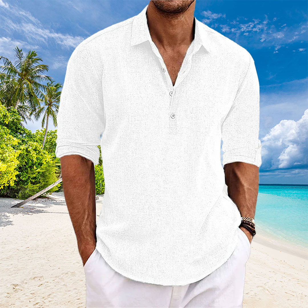 Lenoir™ | Chemise en lin (1+1 OFFERT)