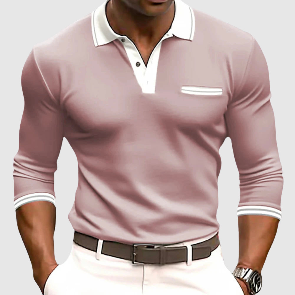 Lenoir™ - Chemise à détails contrastés élégants