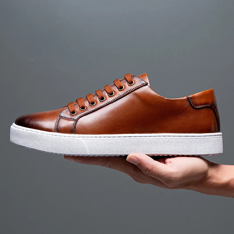 Lenoir™ | Baskets en cuir véritable