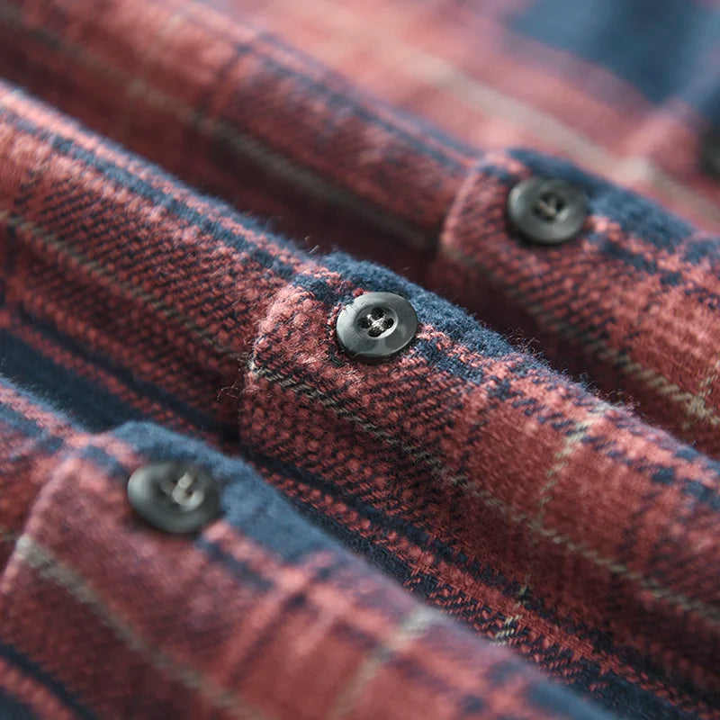 Lenoir™ | Chemise classique à carreaux à manches longues