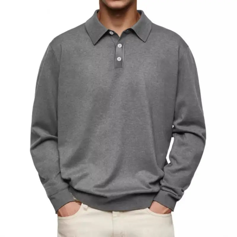 Lenoir™ | Polo manches longues décontracté