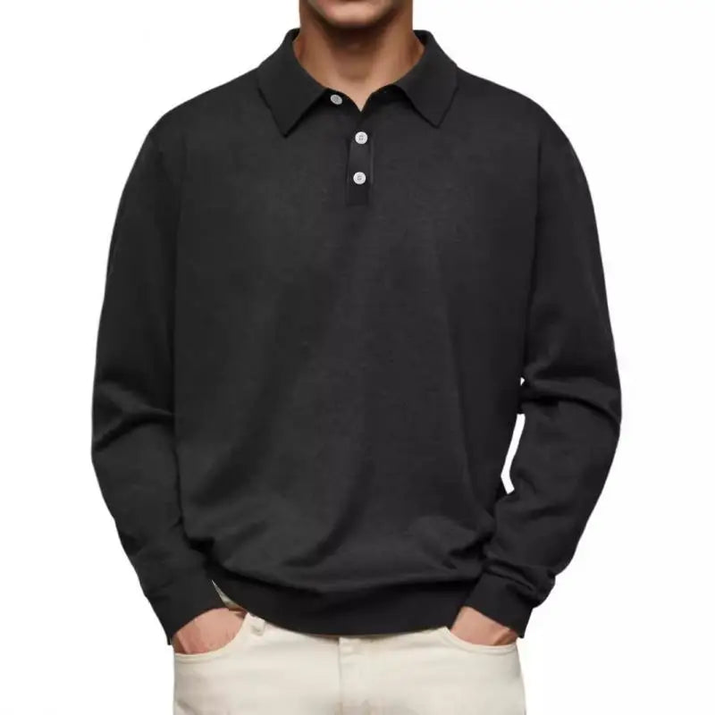Lenoir™ | Polo manches longues décontracté