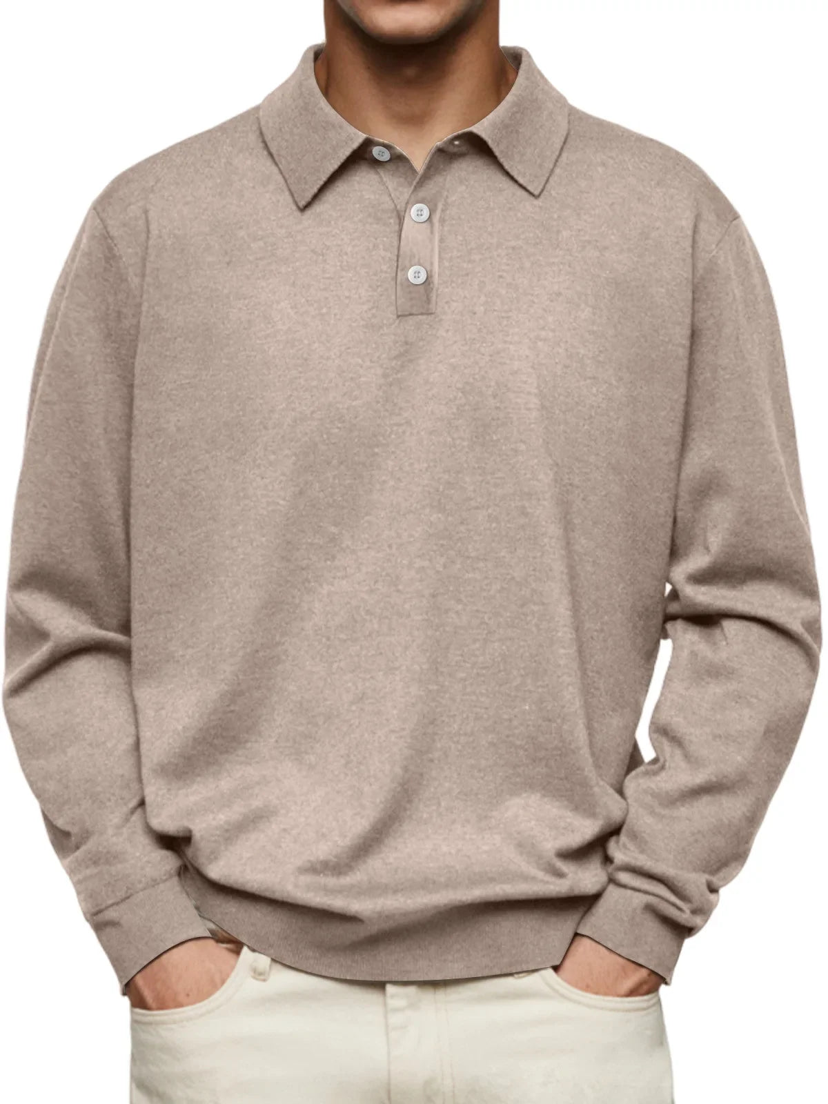 Lenoir™ | Polo manches longues décontracté