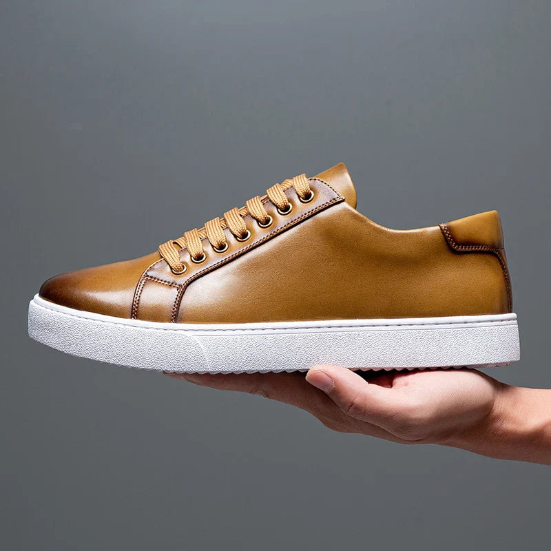 Lenoir™ | Baskets en cuir véritable