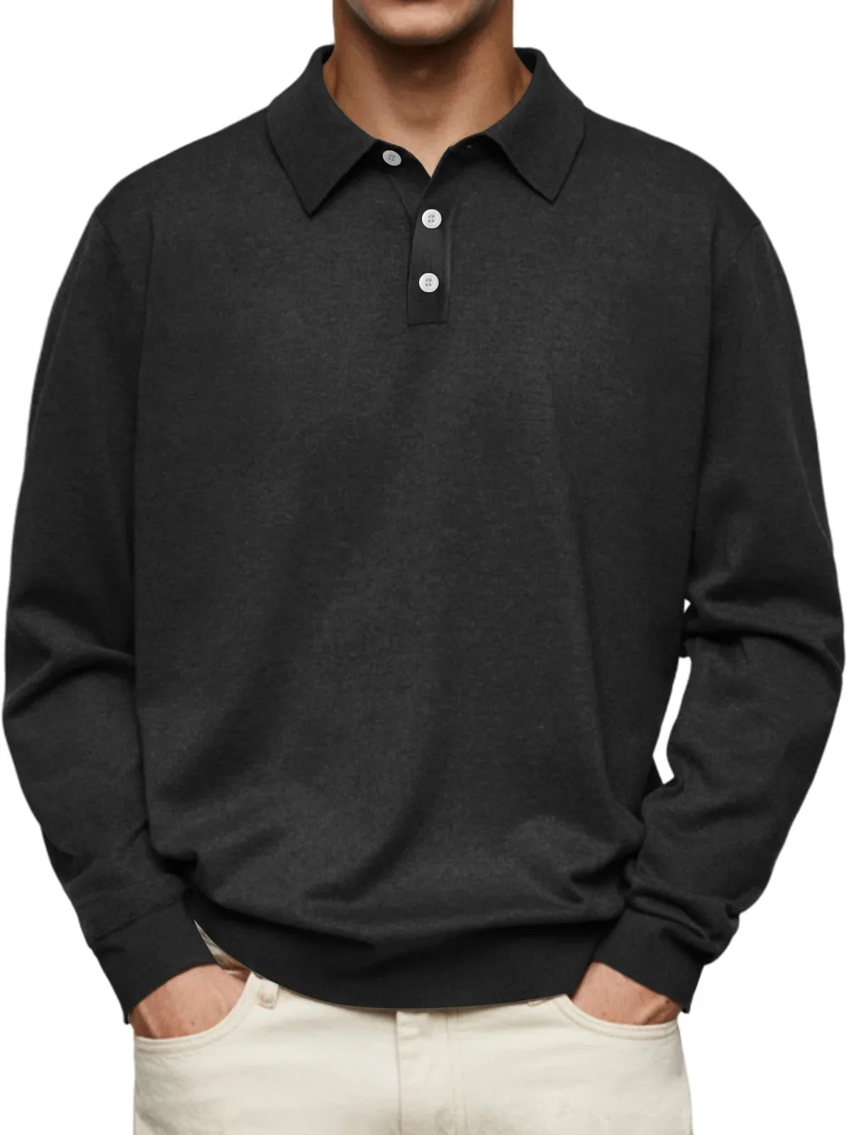 Lenoir™ | Polo manches longues décontracté