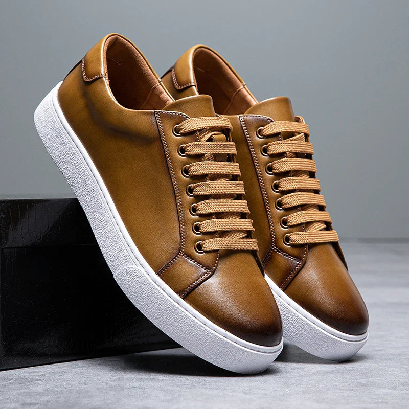 Lenoir™ | Baskets en cuir véritable