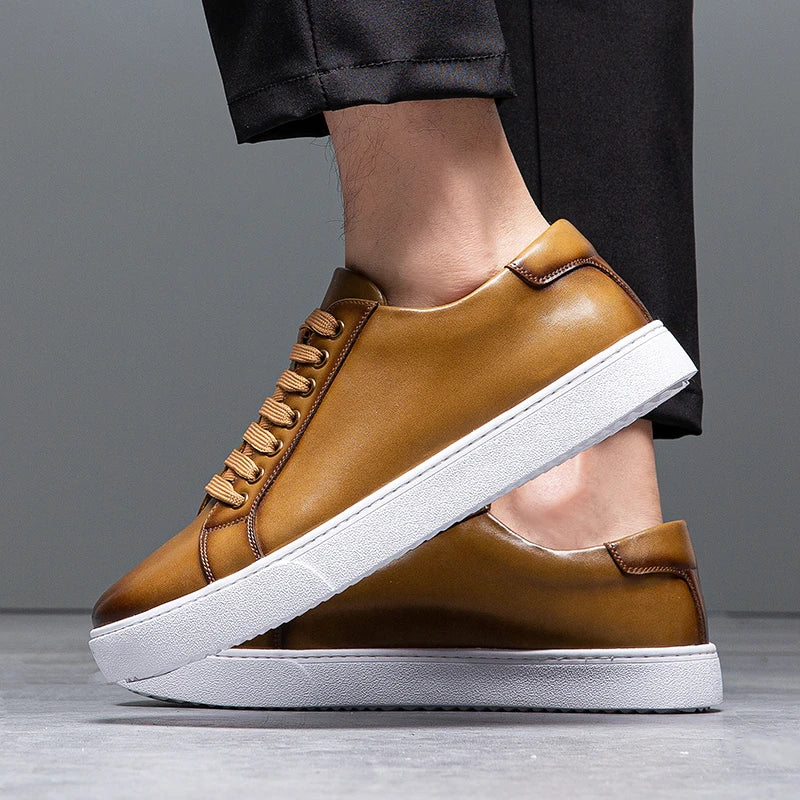 Lenoir™ | Baskets en cuir véritable