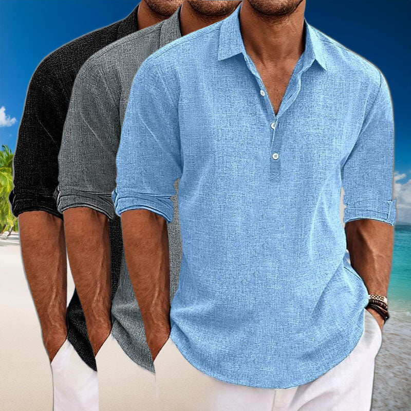 Lenoir™ | Chemise en lin (1+1 OFFERT)