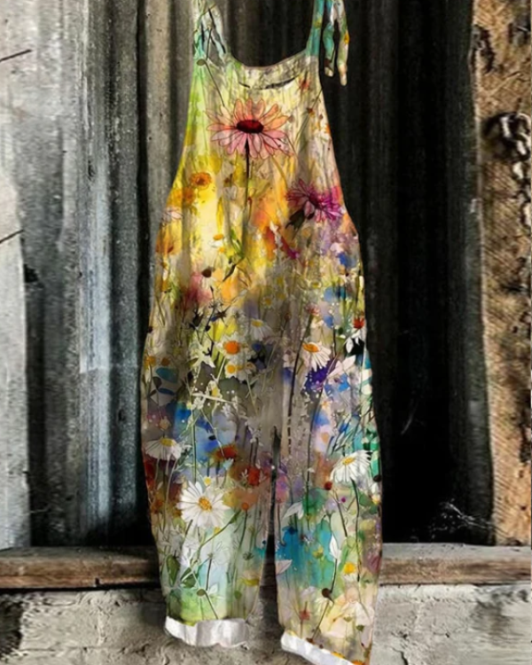 Lenoir™ | Jumpsuit Vintage Floral - Style et Confort Sans Effort pour Femmes