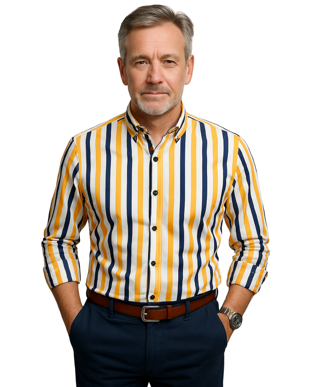 Lenoir™ | Chemise Casual Rayée pour Hommes