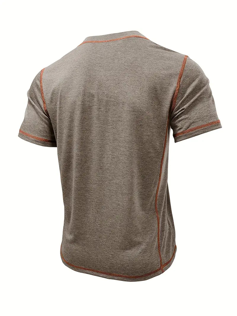 Lenoir™ | T-shirt à manches courtes boutonné