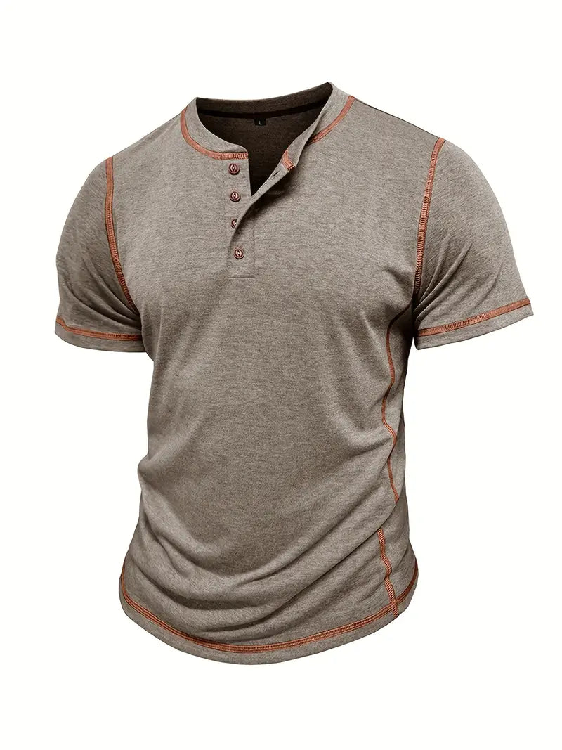 Lenoir™ | T-shirt à manches courtes boutonné