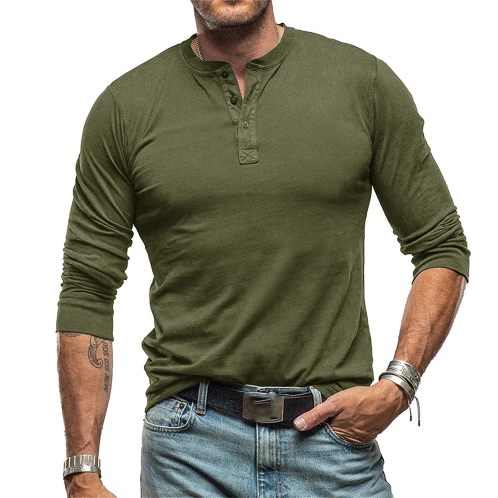 Lenoir™ - Chemise vintage à manches longues