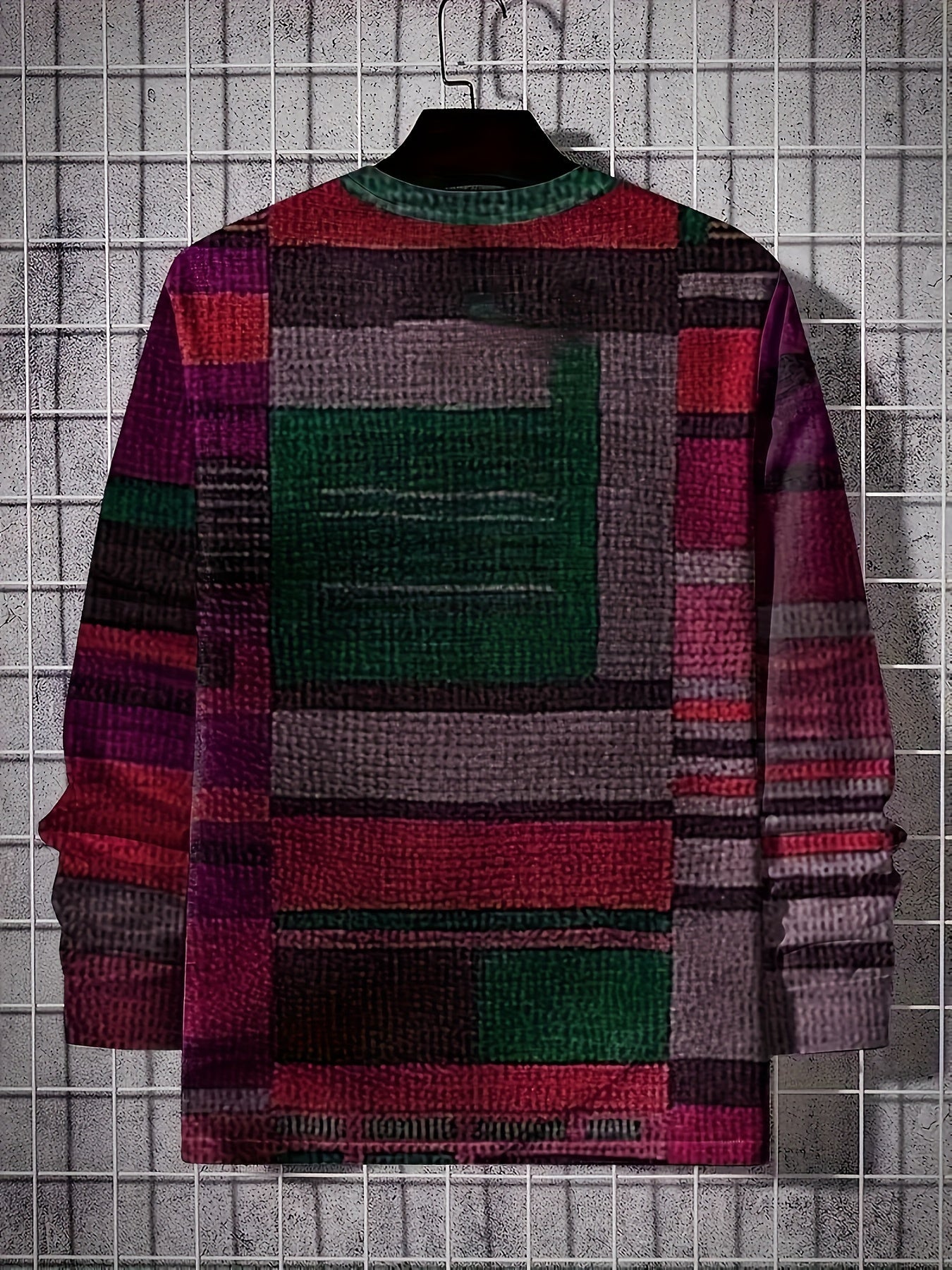 Lenoir™ | T-shirt à manches longues avec motif color block